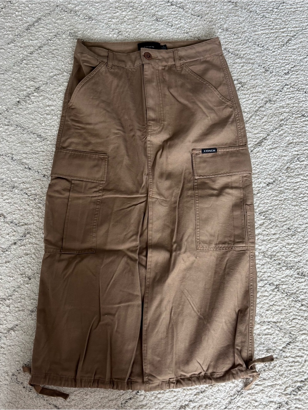 Coach Maxi Cargo Skirt in Organic Cotton